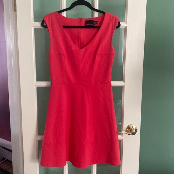 Cynthia Rowley Capped Sleeve Party Dress, Medium, Coral - Picture 1 of 15